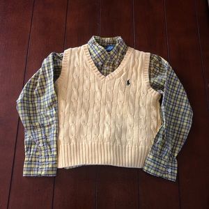 Childrenswear Little Boys Cable-Knit Sweater Vest